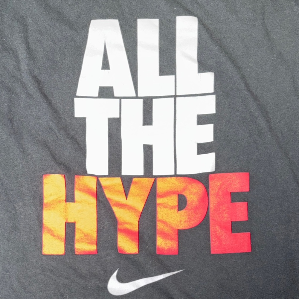 Nike Black Tee with Grey and Red Graphic - Picture 3 of 4